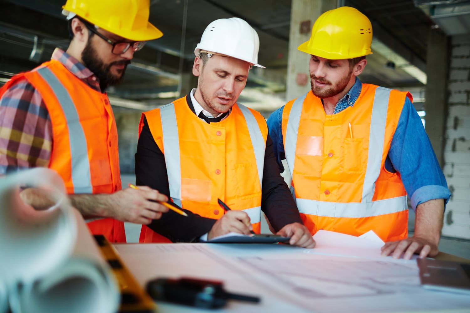 Our team at work